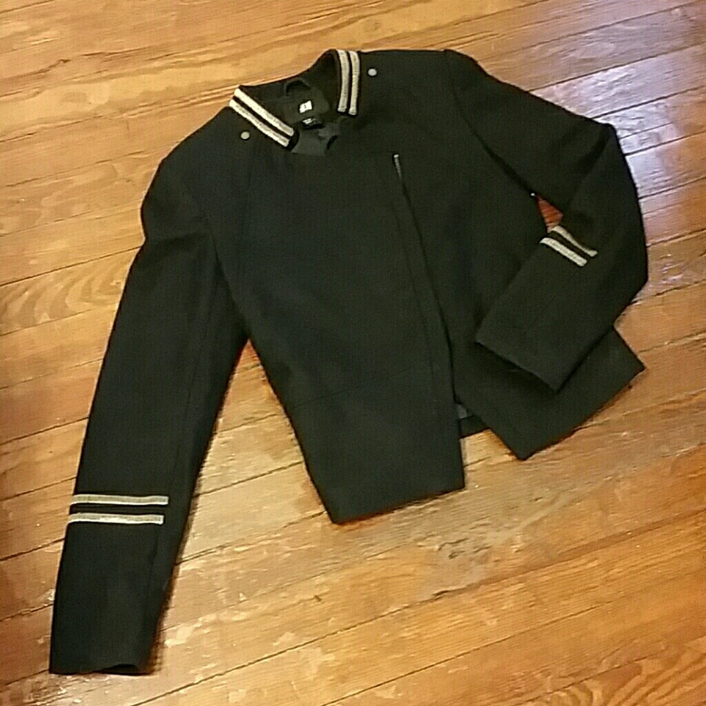 Military Style Wool Blazer Jacket - Picture 2 of 6